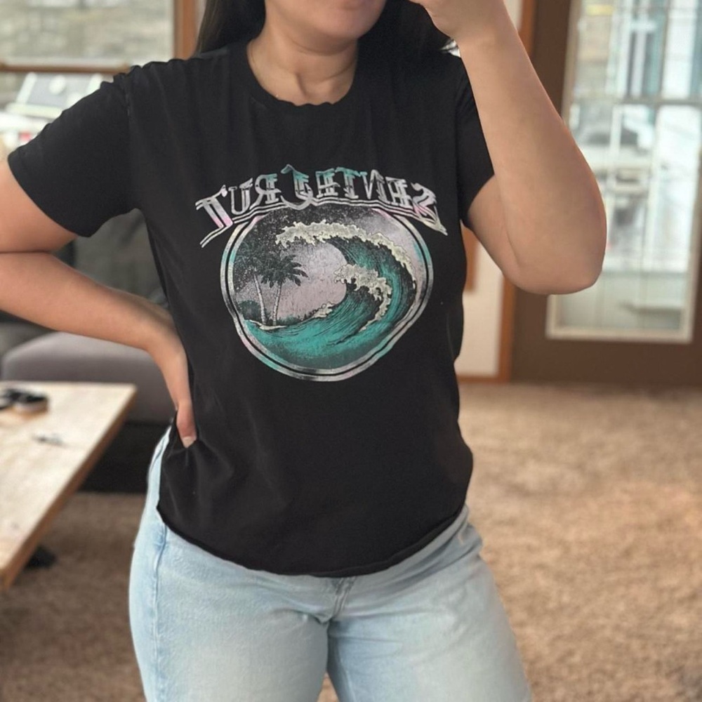 Kendall & Kylie Black Graphic Tee
